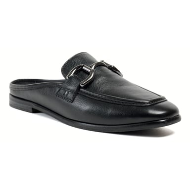 Pod Mila Leren Dames Zwarte Mules