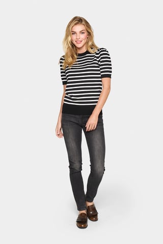 Pullover Regular fit black offwhite