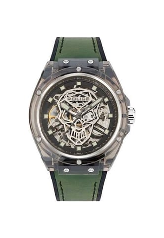 Police Herenhorloge Kwarts Transparant