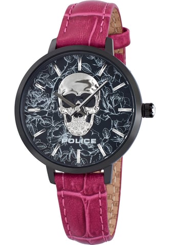 Police Dameshorloge Kwarts Roze Goud
