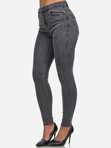 Tazzio Dames Skinny Fit Hoge Taille Jeans
