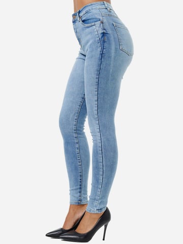 Tazzio Dames Skinny Fit Hoge Taille Jeans