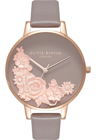 Olivia Burton Dameshorloge Kwarts Zwart
