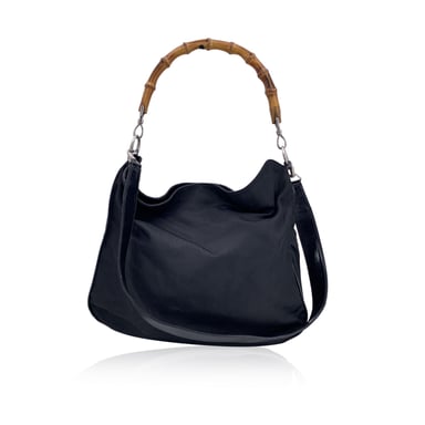 Gucci Vintage Cloth Hobos Bamboo