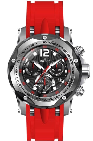 Invicta Speedway 33934 Heren Horloge - Quartz Uurwerk - Roestvrij Staal met zwarte Wijzerplaat - 51mm