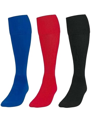 3-pack voetbalsokken voor kinderen - BLK/ROOD/BLU