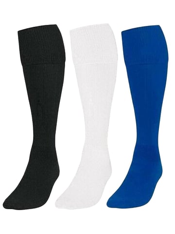 3-pack voetbalsokken voor kinderen - BLK/BLU/WHT
