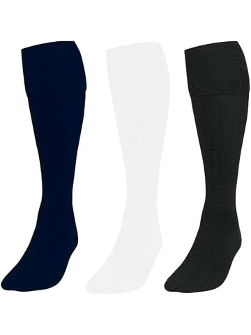 3-pack voetbalsokken voor kinderen - BLK/NVY/WHT
