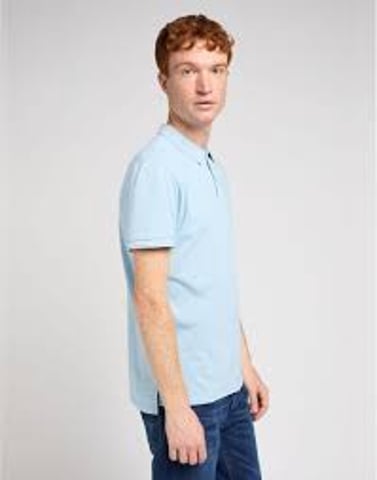 Lee - PIQUE POLO HEATHER BLUE SKY