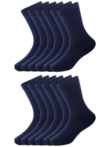 12 paar blauwe kindersokken voor school