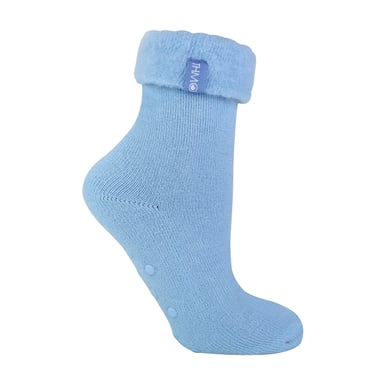 1 Pack Dames Zachte Pluche Gevoerde Slippersokken