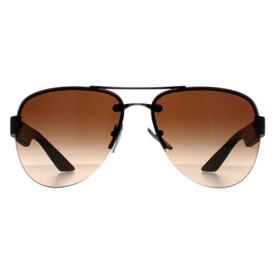 Prada Sport PS55YS 5AV02P gunmetal bruin gradiÃ«nt zonnebril
