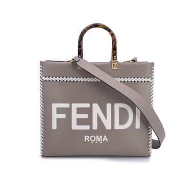 Fendi Leather Tote Bag Sunshine