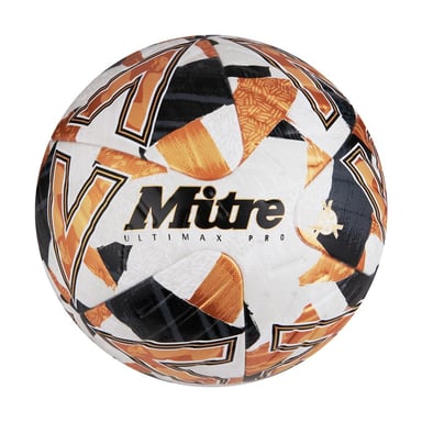 Mitre Ultimax Pro 2024 Voetbal (Wit/zwart/oranje)