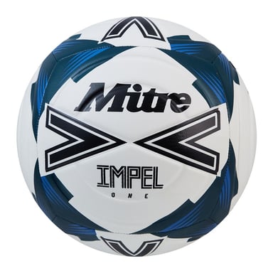 Mitre Impel One 2024 Voetbal (Wit/zwart/blauw)
