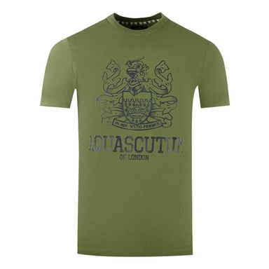 Aquascutum Heren London Aldis T-Shirt (Legergroen)