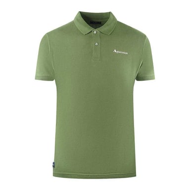 Aquascutum Unisex Adult Plain Logo Polo Shirt (Army Green)