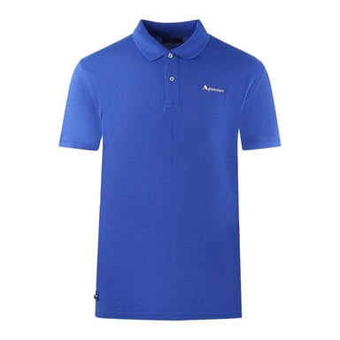 Aquascutum Unisex Adult Plain Logo Polo Shirt (Royal Blue)