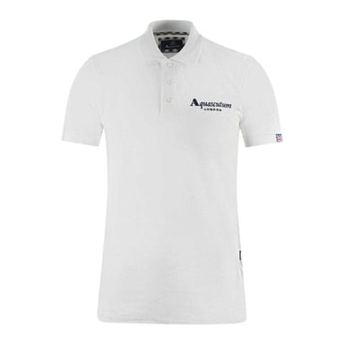 Aquascutum Unisex Volwassen Londen Classic Polo Shirt (Wit)