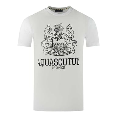 Aquascutum Heren Londen Aldis T-shirt (Wit)