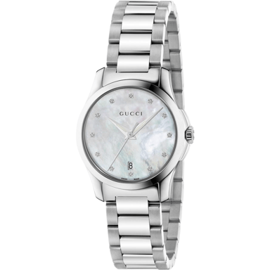 Gucci G-Timeless Dameshorloge met Moeder van Parel Wijzerplaat