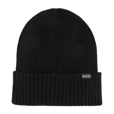 Regatta Dames Basis Ribbel Beanie (Zwart)