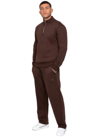 Enzo Milano | Heren Half-Zip Sweatshirt Trainingspak Set