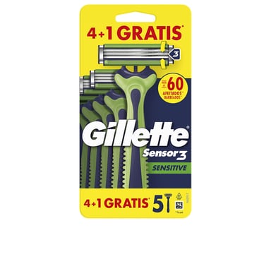 Gillette Sensor3 Sensitive Wegwerp Scheermesjes 5 Stuks