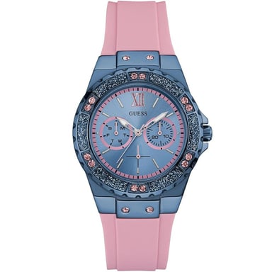 Stijlvol Guess Limelight Kristallen Roze Dameshorloge W0775L5