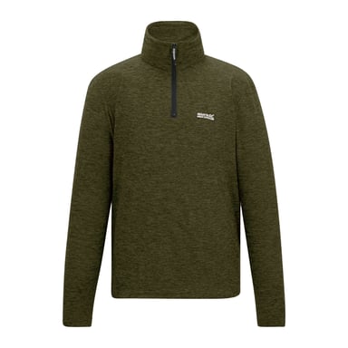 Regatta Heren Thompson Marl Half Zip Fleece Jacket (Olijf Nacht)