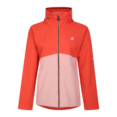 Dare 2B Dames/Dames Trail Colour Block Waterdichte Jas (Neon Peach)