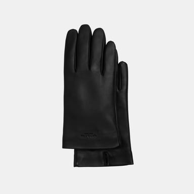 Coach Embossed Womens Leather Tech Glove