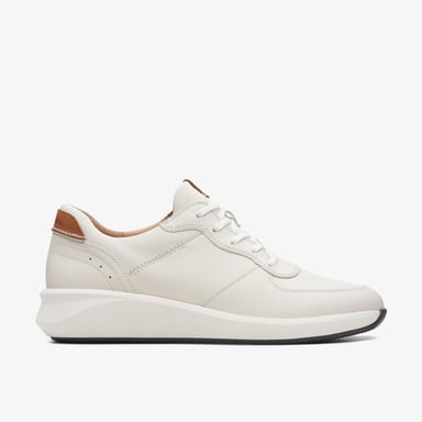 Un Rio Sprint Witte Combinatie Leren Sneakers
