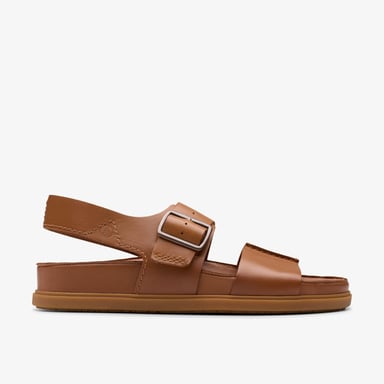 Torford Strap Tan Leren Sandalen