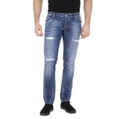 Dolce & Gabbana Blauwe Gescheurde Jeans