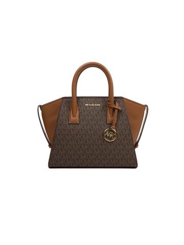 Michael Kors Avril Kleine Logo En Lederen Schoudertas