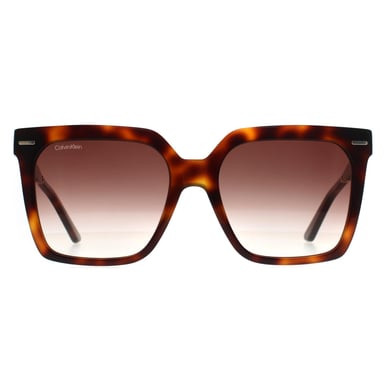 Calvin Klein CK22534S 220 bruin havana bruin gradiënt zonnebril