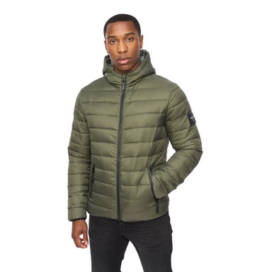 Crosshatch Heren Gattering Jas (Olijf Camo)
