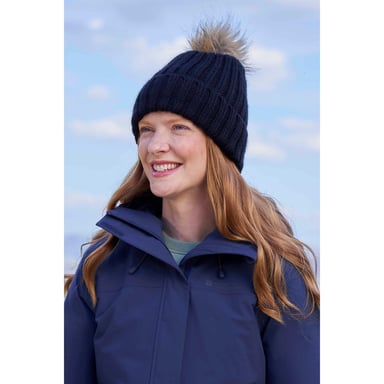 Mountain Warehouse Dames/Dames Geneva Borg gevoerde muts (Jet Zwart)