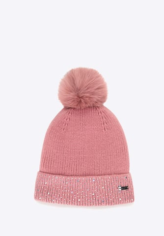 Wittchen Dames Wintermuts met Versierde Rib Roze Acryl