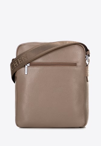 Wittchen Heren Echt Lederen Messenger Bag Groot Taupe Echt Leer