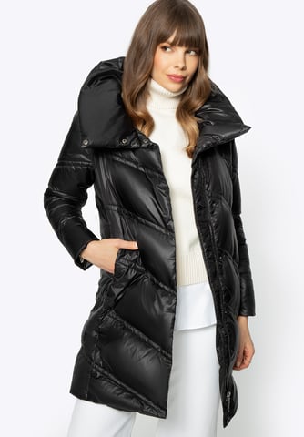 Wittchen Dames Donsjack met Hoge Kraag Zwart Nylon
