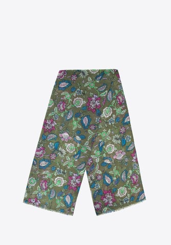 Wittchen Dames sjaal met bloemenpatroon, groen en blauw