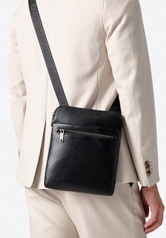 Wittchen Heren Kleine Messenger Bag in Imitatieleer Zwart
