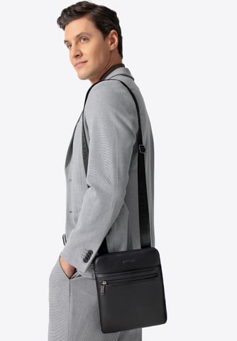 Wittchen Heren Messenger Bag in Imitatieleer Zwart
