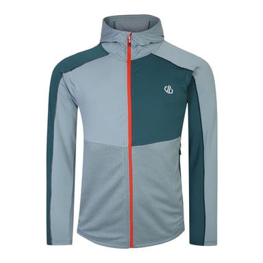 Dare 2B Heren Assimilate Core Stretch Hooded Midlayer (Groen mediterraan/leisteen)