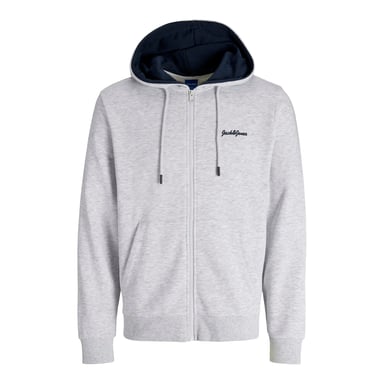 Jack & Jones Vest Jor Tango Zip Sweat Hood Grijs