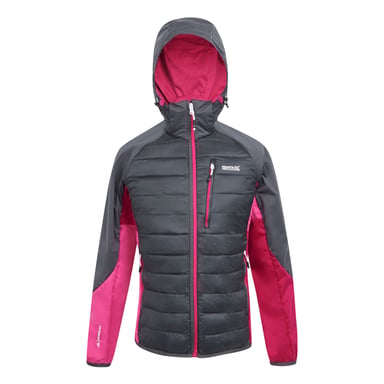 Regatta Dames/Dames Andreson Pro Hybride Jas (Seal grijs/Flamingo roze)