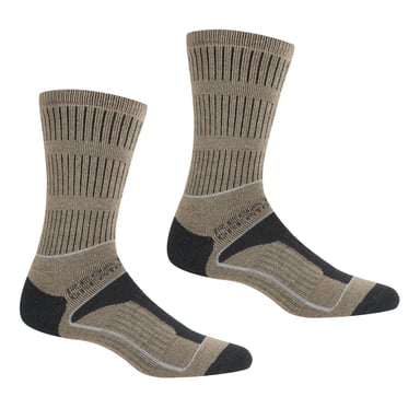Regatta Dames/dames Samaris 3 Season Boot Socks (Moccasin Bruin/Briar Grijs)