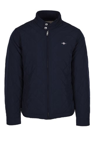 Gant Quilted Windcheater Jacket Evening Blue